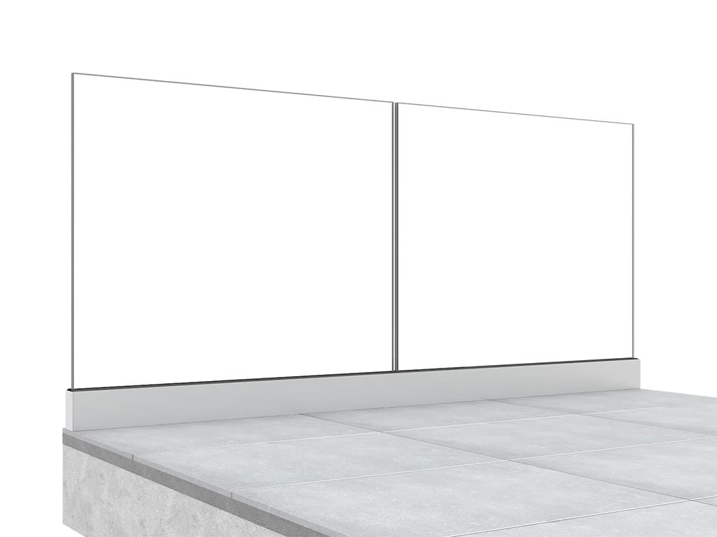 Garde-corps terrasse GLASSFIT 1701 vue int&eacute;rieure